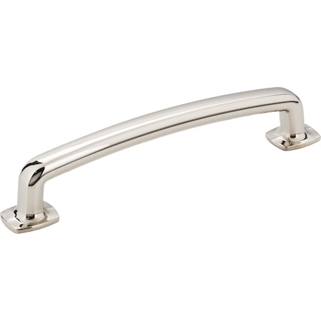 Jeffrey Alexander 128 mm Center-to-Center Polished Nickel Belcastel 1 Cabinet Pull MO6373-128NI